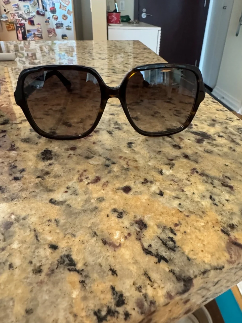Gucci Rectangular Tortoiseshell Sunglasses (with proof of purchase!)